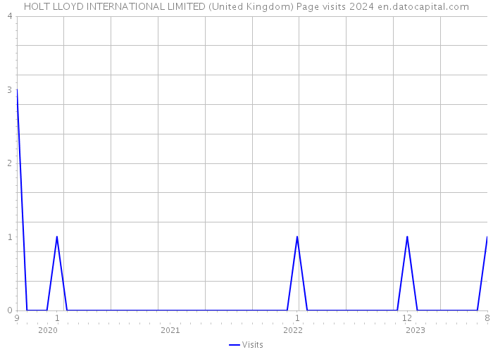 HOLT LLOYD INTERNATIONAL LIMITED (United Kingdom) Page visits 2024 