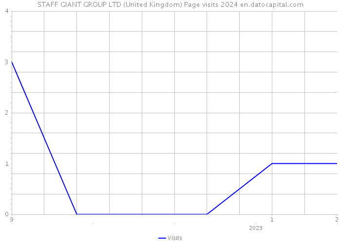 STAFF GIANT GROUP LTD (United Kingdom) Page visits 2024 