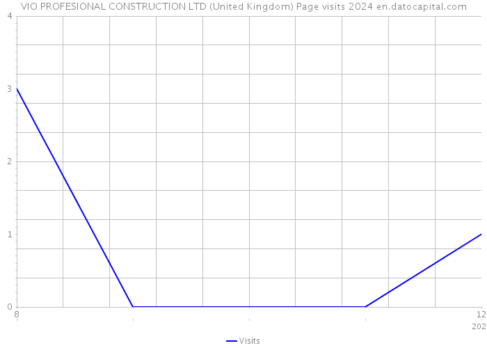VIO PROFESIONAL CONSTRUCTION LTD (United Kingdom) Page visits 2024 