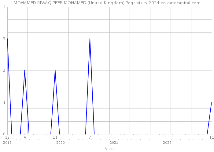 MOHAMED RIWAQ PEER MOHAMED (United Kingdom) Page visits 2024 