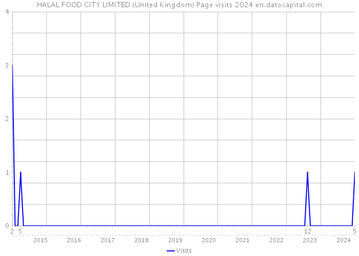 HALAL FOOD CITY LIMITED (United Kingdom) Page visits 2024 