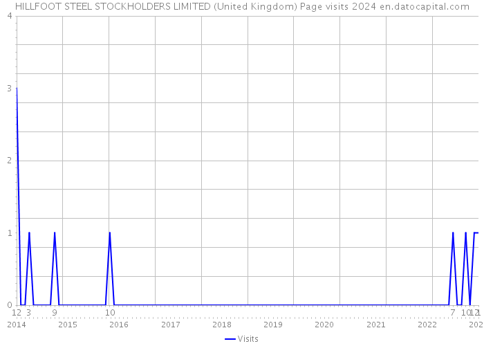 HILLFOOT STEEL STOCKHOLDERS LIMITED (United Kingdom) Page visits 2024 
