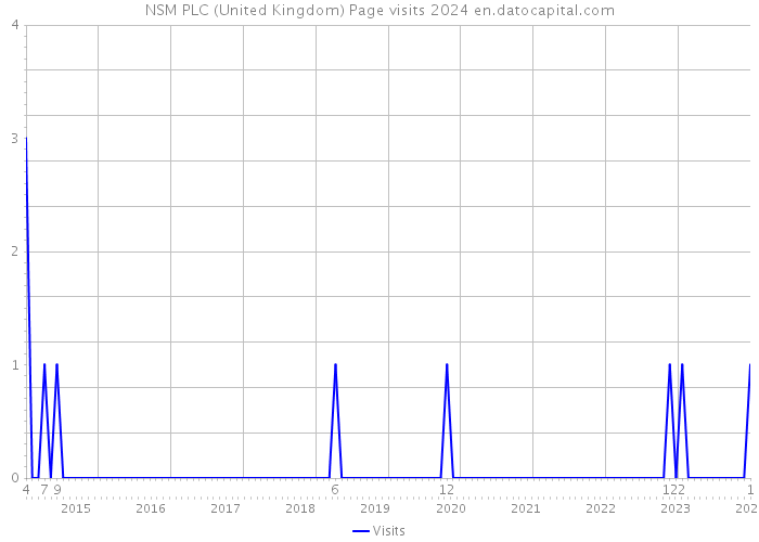NSM PLC (United Kingdom) Page visits 2024 