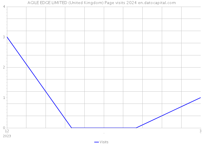 AGILE EDGE LIMITED (United Kingdom) Page visits 2024 