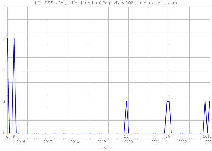 LOUISE BINCH (United Kingdom) Page visits 2024 