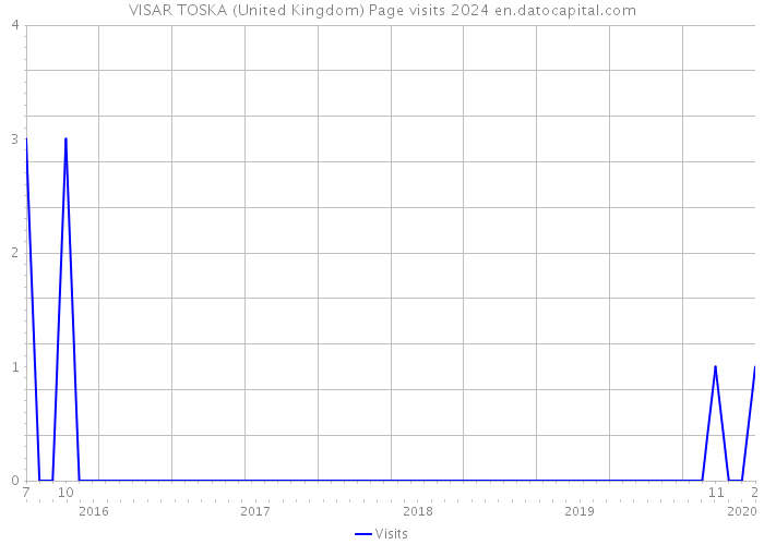 VISAR TOSKA (United Kingdom) Page visits 2024 