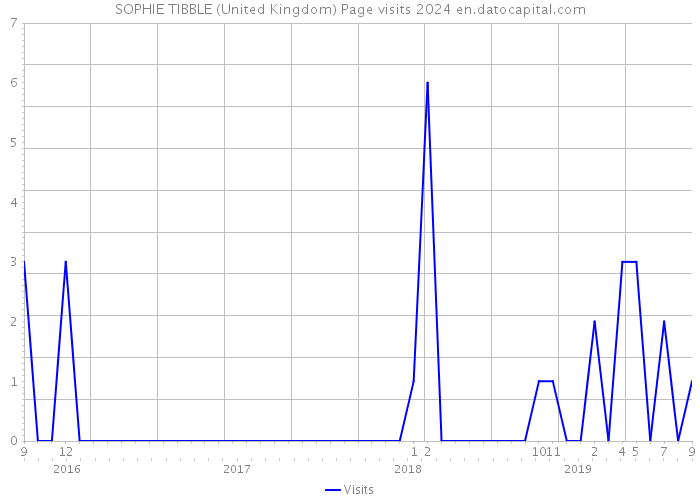 SOPHIE TIBBLE (United Kingdom) Page visits 2024 