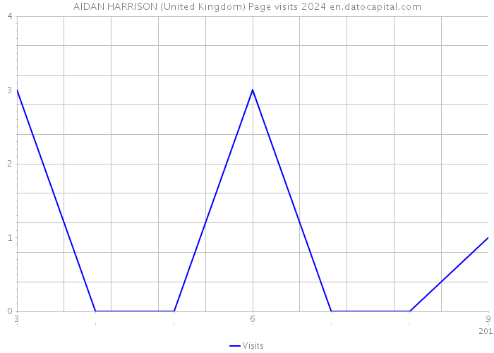AIDAN HARRISON (United Kingdom) Page visits 2024 
