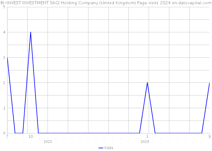 BI-INVEST INVESTMENT SAGI Holding Company (United Kingdom) Page visits 2024 