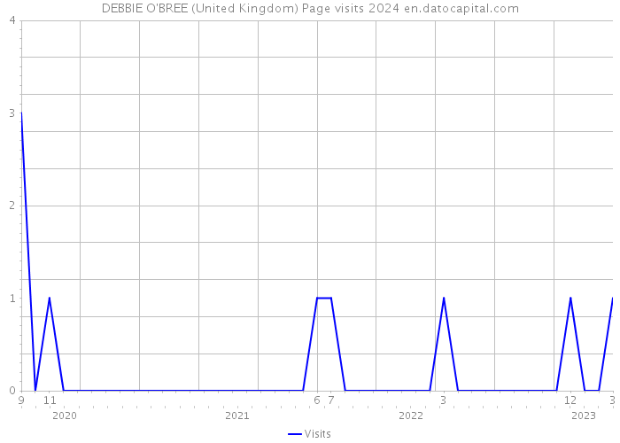 DEBBIE O'BREE (United Kingdom) Page visits 2024 