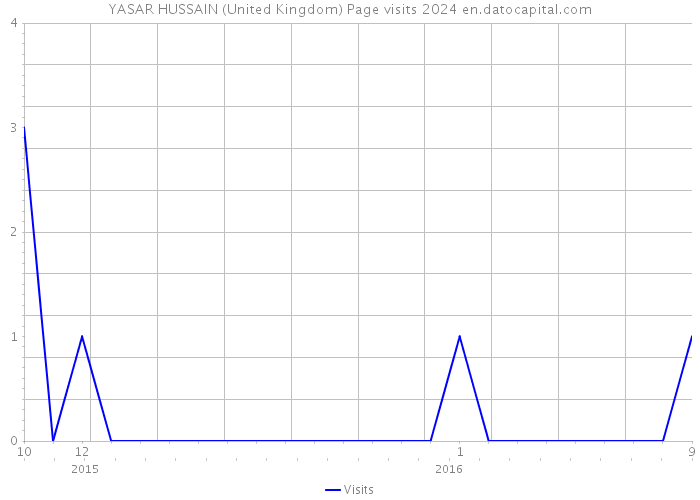 YASAR HUSSAIN (United Kingdom) Page visits 2024 