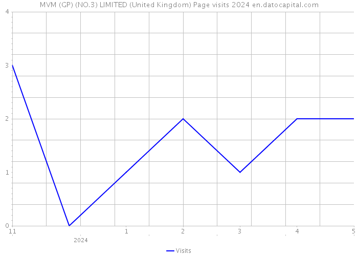 MVM (GP) (NO.3) LIMITED (United Kingdom) Page visits 2024 