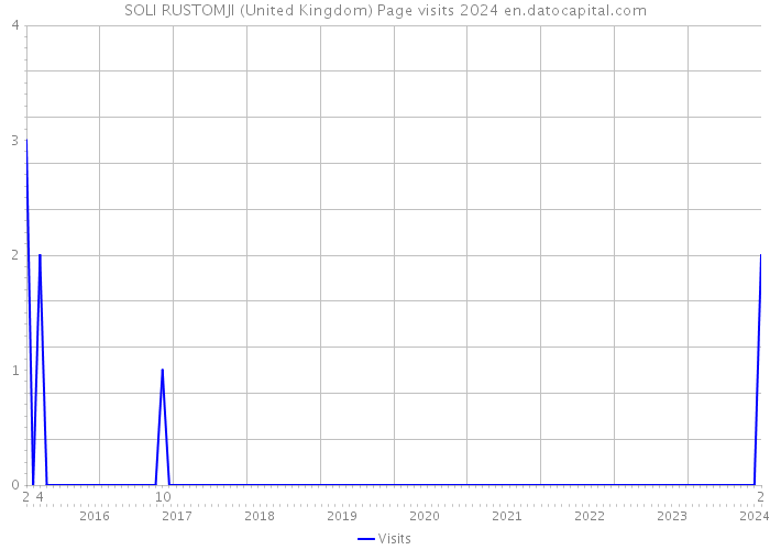 SOLI RUSTOMJI (United Kingdom) Page visits 2024 