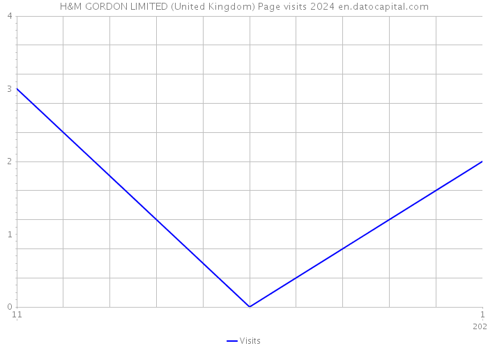 H&M GORDON LIMITED (United Kingdom) Page visits 2024 