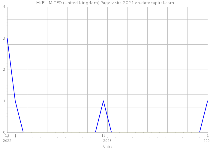HKE LIMITED (United Kingdom) Page visits 2024 