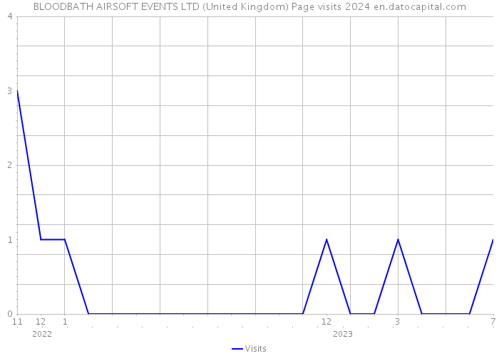 BLOODBATH AIRSOFT EVENTS LTD (United Kingdom) Page visits 2024 