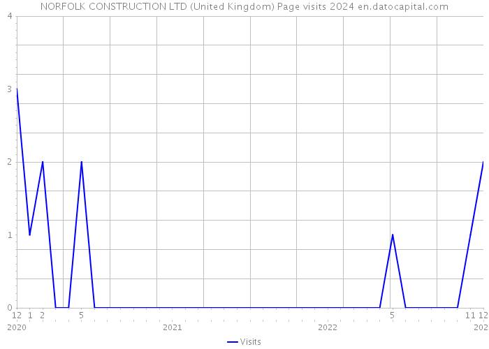 NORFOLK CONSTRUCTION LTD (United Kingdom) Page visits 2024 