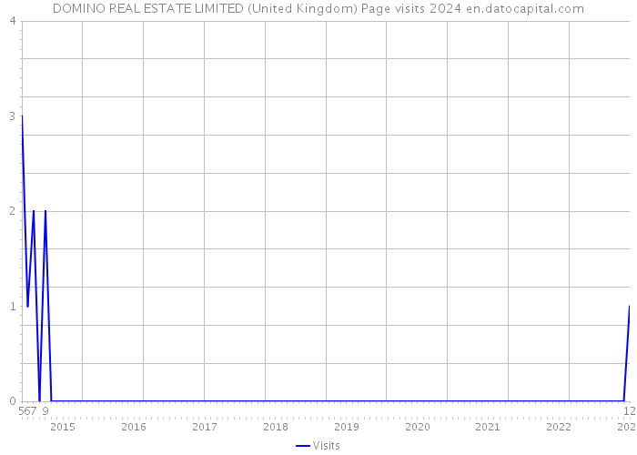 DOMINO REAL ESTATE LIMITED (United Kingdom) Page visits 2024 