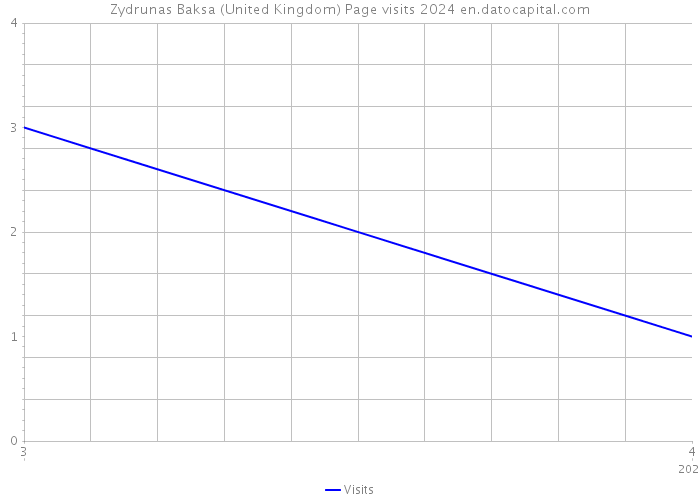 Zydrunas Baksa (United Kingdom) Page visits 2024 