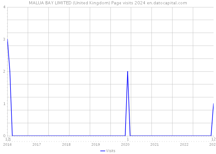 MALUA BAY LIMITED (United Kingdom) Page visits 2024 