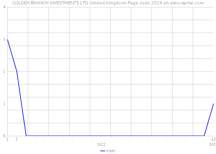 GOLDEN BRANCH INVESTMENTS LTD (United Kingdom) Page visits 2024 