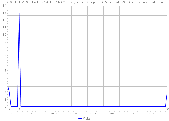XOCHITL VIRGINIA HERNANDEZ RAMIREZ (United Kingdom) Page visits 2024 