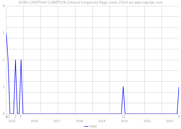DORU CRISTIAN CORETCHI (United Kingdom) Page visits 2024 