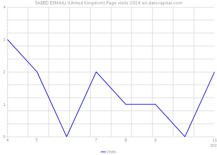 SAEED ESMAILI (United Kingdom) Page visits 2024 