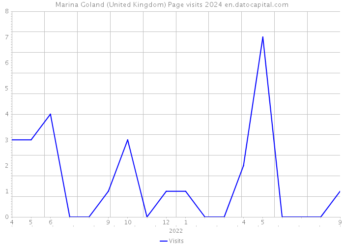 Marina Goland (United Kingdom) Page visits 2024 