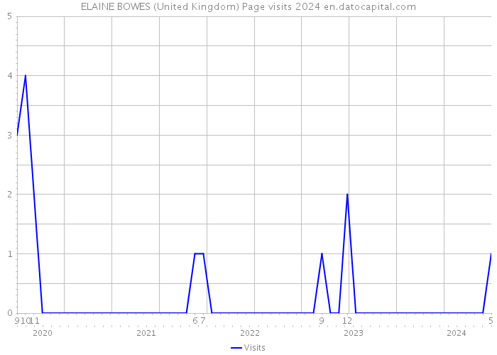 ELAINE BOWES (United Kingdom) Page visits 2024 
