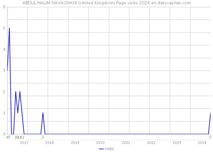 ABDUL HALIM NAVAGHANI (United Kingdom) Page visits 2024 
