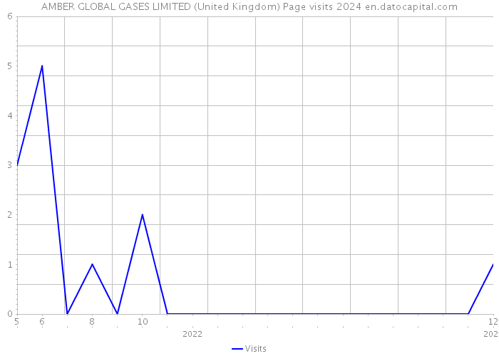AMBER GLOBAL GASES LIMITED (United Kingdom) Page visits 2024 