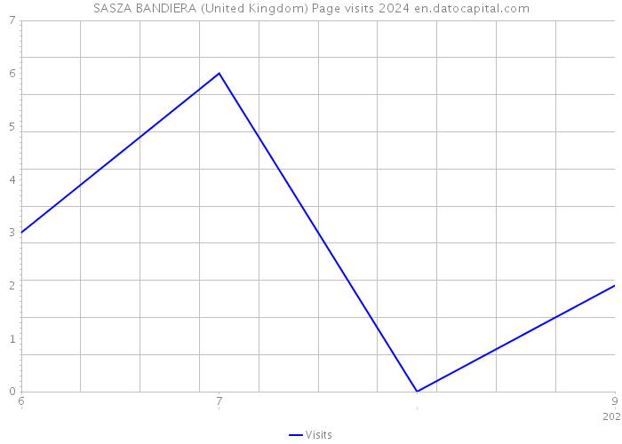 SASZA BANDIERA (United Kingdom) Page visits 2024 