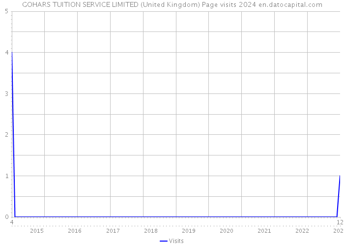 GOHARS TUITION SERVICE LIMITED (United Kingdom) Page visits 2024 
