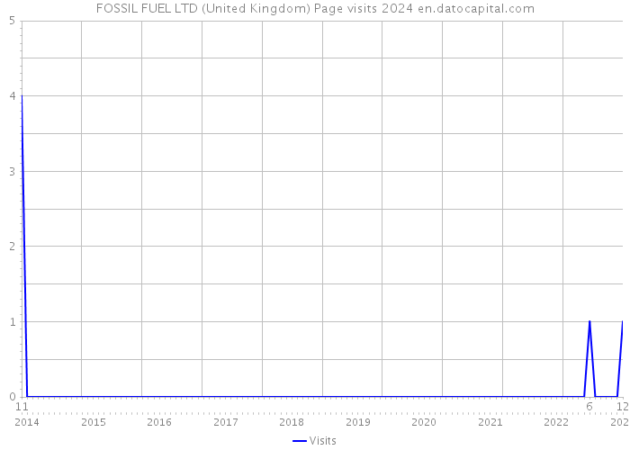 FOSSIL FUEL LTD (United Kingdom) Page visits 2024 