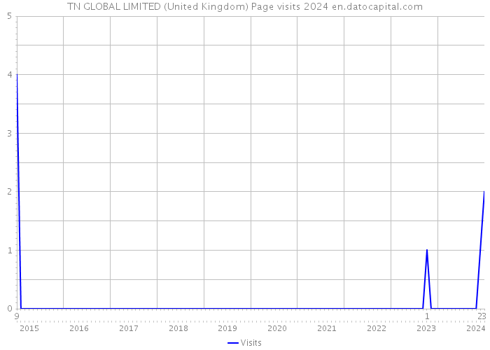 TN GLOBAL LIMITED (United Kingdom) Page visits 2024 