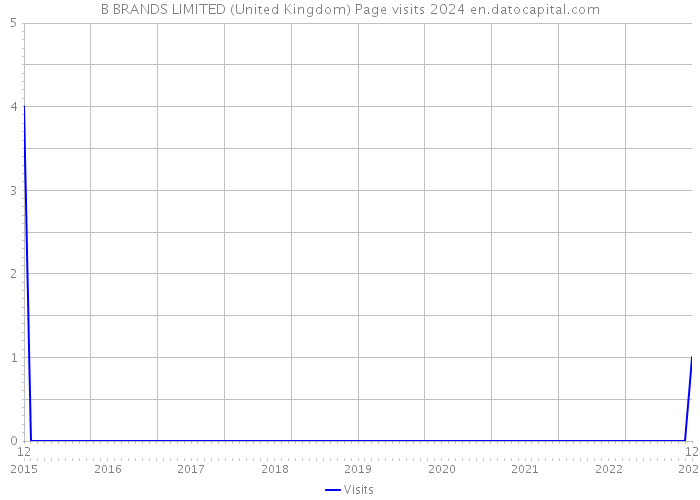 B BRANDS LIMITED (United Kingdom) Page visits 2024 