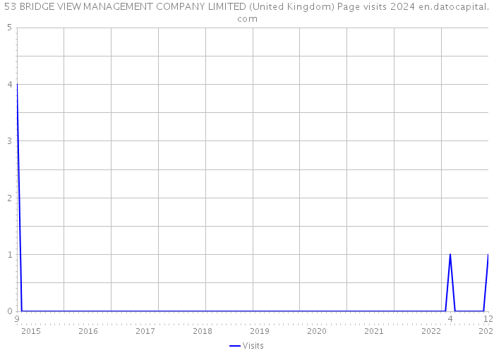 53 BRIDGE VIEW MANAGEMENT COMPANY LIMITED (United Kingdom) Page visits 2024 