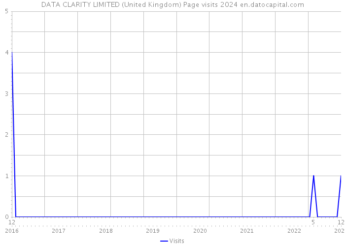 DATA CLARITY LIMITED (United Kingdom) Page visits 2024 