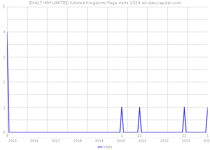 EXALT-MH LIMITED (United Kingdom) Page visits 2024 