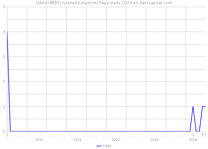 NAKAI BERO (United Kingdom) Page visits 2024 