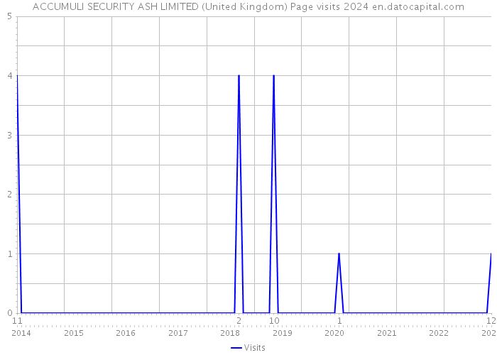 ACCUMULI SECURITY ASH LIMITED (United Kingdom) Page visits 2024 