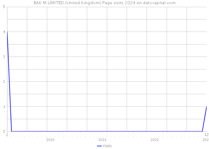 BAK M LIMITED (United Kingdom) Page visits 2024 