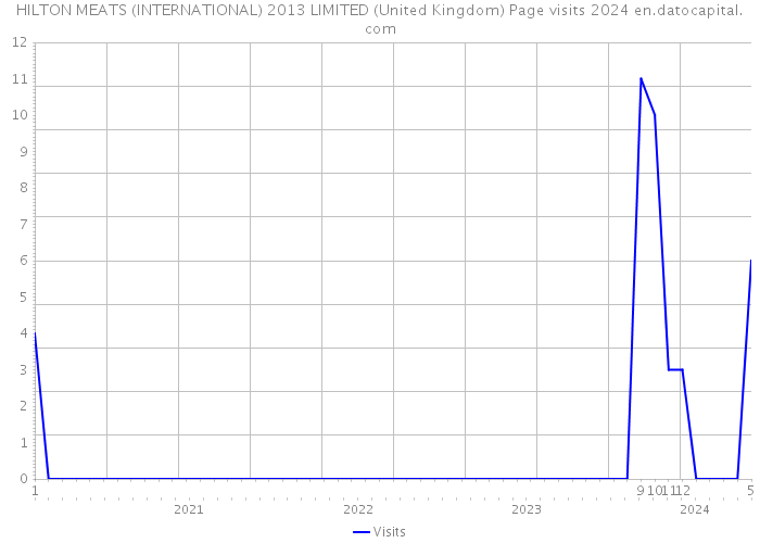 HILTON MEATS (INTERNATIONAL) 2013 LIMITED (United Kingdom) Page visits 2024 