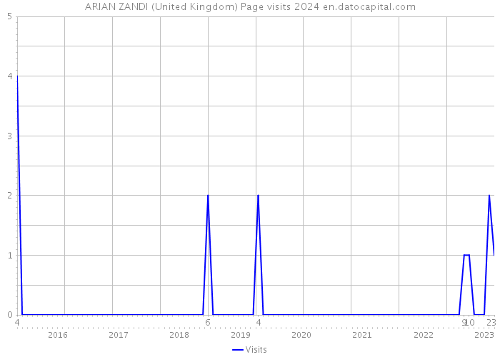 ARIAN ZANDI (United Kingdom) Page visits 2024 