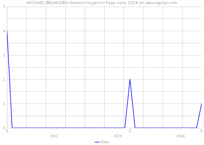MICHAEL BELHASSEN (United Kingdom) Page visits 2024 