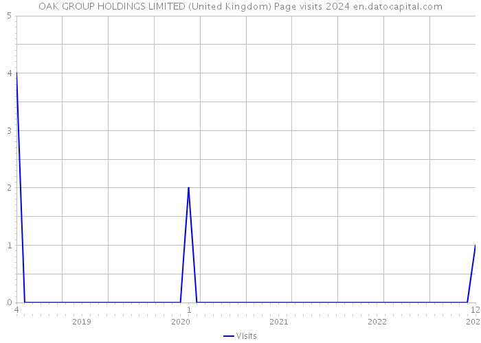 OAK GROUP HOLDINGS LIMITED (United Kingdom) Page visits 2024 