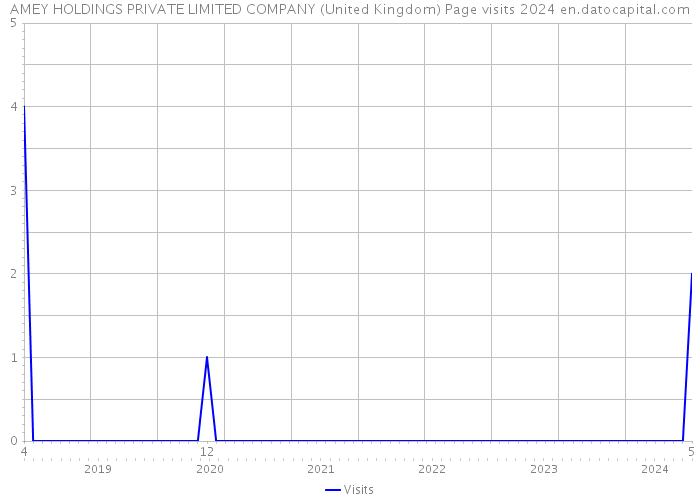 AMEY HOLDINGS PRIVATE LIMITED COMPANY (United Kingdom) Page visits 2024 
