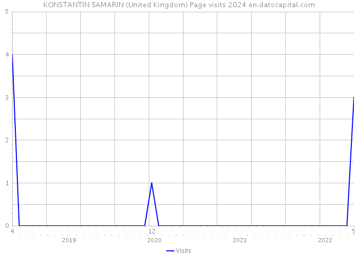 KONSTANTIN SAMARIN (United Kingdom) Page visits 2024 
