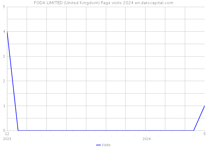 FODA LIMITED (United Kingdom) Page visits 2024 